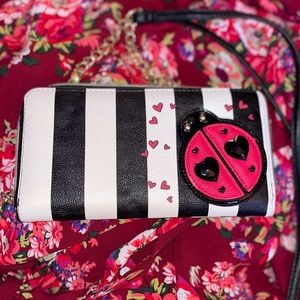 Lady Bug Betsey Johnson crossbody wallet